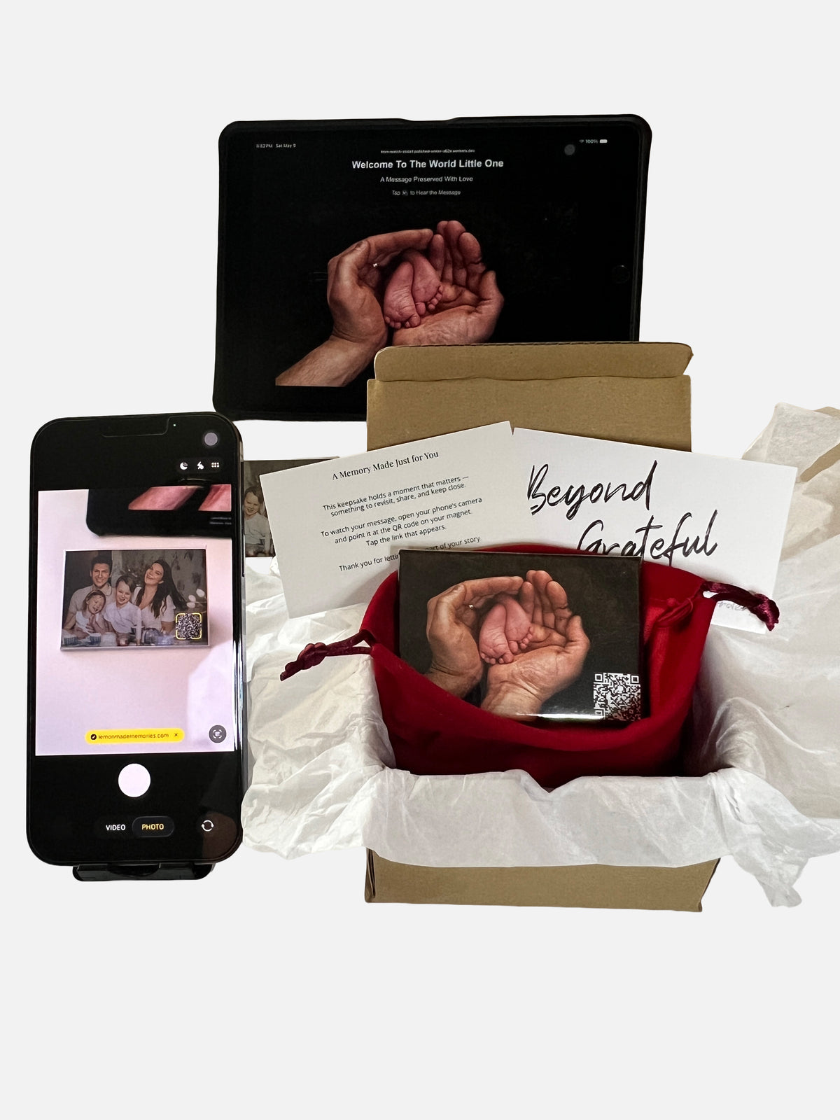 Voice Keepsake – Signature Photo Magnet